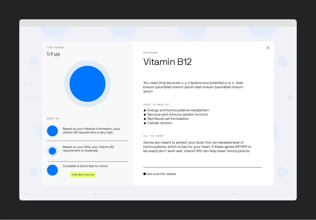 Overlay of test results in dashboard