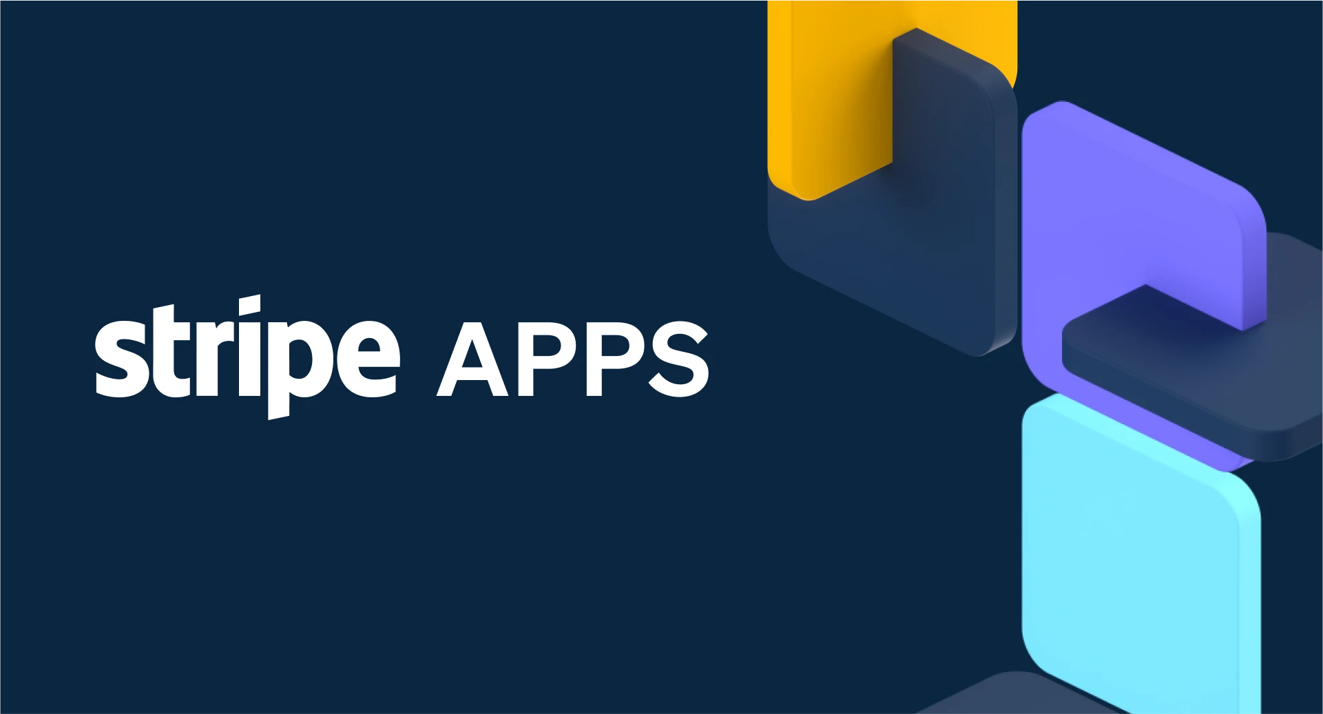 link card for the project Stripe Apps showing floating app tiles and the Stripe Apps logo